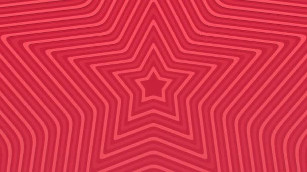 社会主義的背景 赤い表面の動きに赤い星 ループ可能 フルフレーム 3Dレンダリング — ストック動画