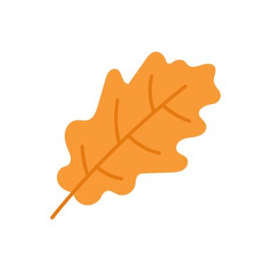 Elle çizilmiş sonbahar yaprağı. Sonbahar kavramı