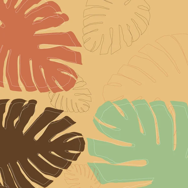 Collage Contemporáneo Floral Sin Costura Pattern Pastel Fondo — Vector de stock