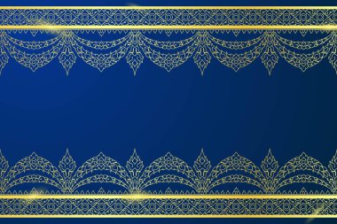 Tayland sanat desenli altın, Asya geçmişi, lüks arka plan.