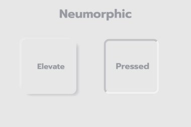 Neumorphic Bottons Vektör Tasarımı. Bottonları Düzenle.