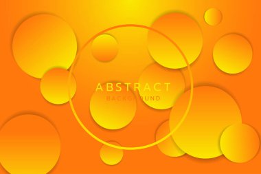 Soyut Gradyan Arkaplanı, 3B Çember Elementi.