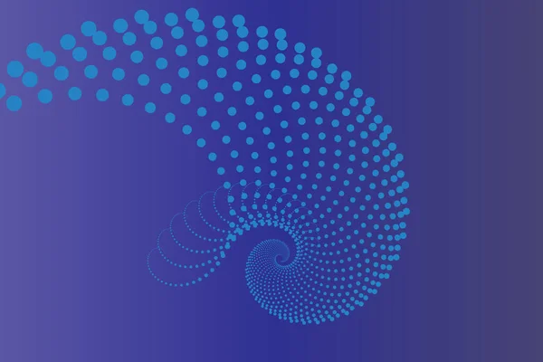 Mavi Arkaplan ile Spiral Desen.