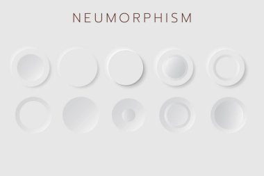 Neumorphism Botton Soft UI Tasarımı  