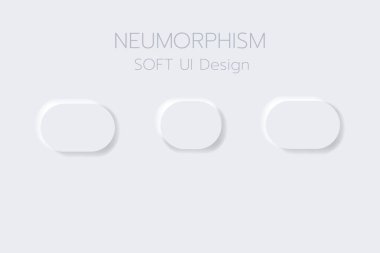 Neumorphism Botton Soft UI Tasarımı  