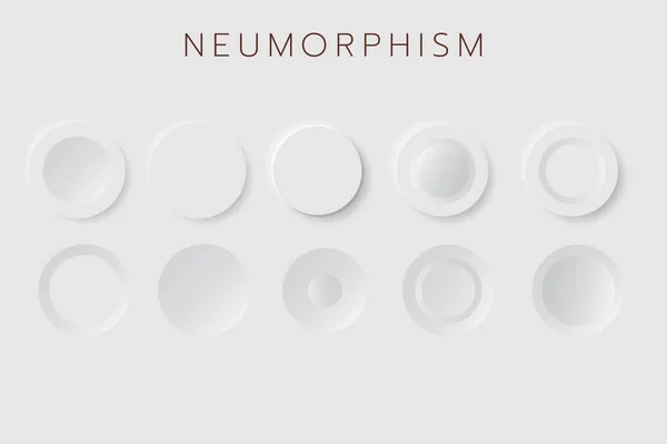 Neumorphism Botton Soft UI Tasarımı  