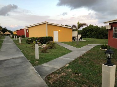 modern villas in the garden