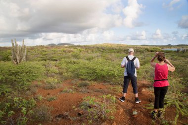 travel concept, tourists discover nature