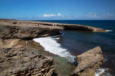 picturesque view of cliff sea coast 