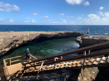 picturesque view of cliff sea coast 