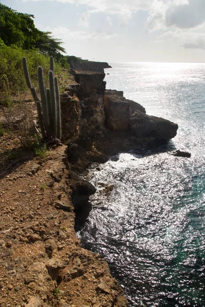 岩の多い海岸線の美しい景色 — ストック写真