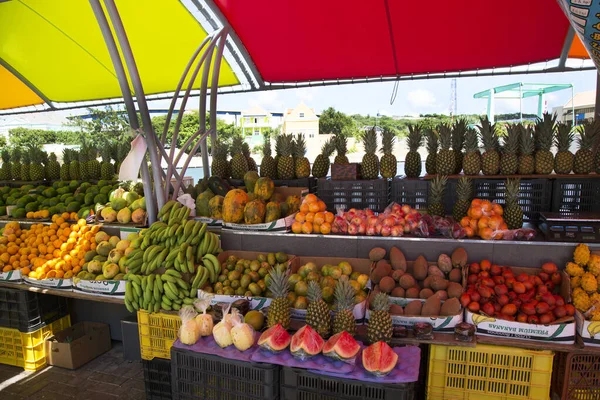 Frutas Tropicales Frescas Mercado — Foto de Stock