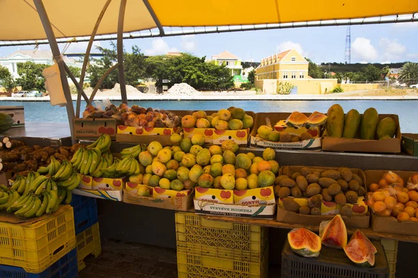 Fresh Tropical Fruits Market River — Foto de Stock