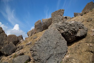 Güneşli bir günde Rocky Dağları