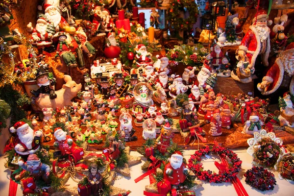 Kerstmis Nieuwjaarsmarkt Stad — Stockfoto