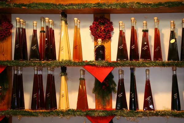 Wine Bottles Shelves — Stock Photo, Image