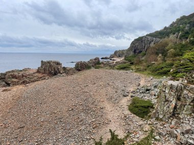 Deniz kıyısının güzel manzarası