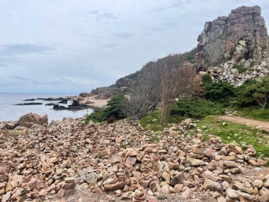 Deniz kıyısının güzel manzarası 