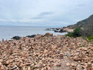 Deniz kıyısının güzel manzarası 