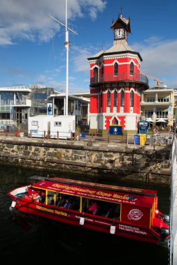 Eski liman kasabasının manzarası  