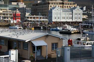 Eski liman kasabasının manzarası  