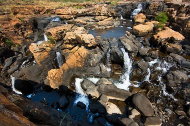 Blyde Nehri ve Bourke 'un Şans Çukurları' nı gösteren manzara 