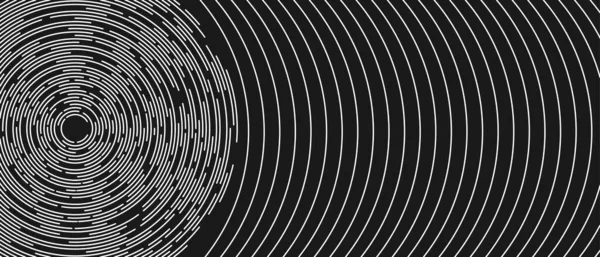 Contexte Abstrait Conception Labyrinthe Texture Des Cercles Avec Des Espaces — Image vectorielle