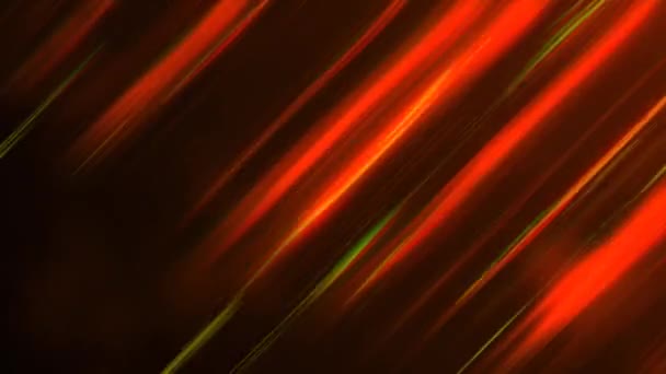抽象动画霓虹灯背景下随意移动的彩色线条 闪烁着光芒 闪电设计 背景图 速度模拟 北极光 能量的激增 Led条 — 图库视频影像