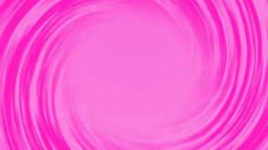 Animasyon romantik küre. Kaotik Sevgililer Günü çizgisi daire şeklinde, çemberin rengi değişken arka planda pembe yanıyor. Aşk, tatil indirimleri, daire şeklinde dönüşler. Logo için spiral çerçeve, sembol. 4k