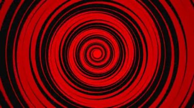 Hipnoz animasyonu. Kaotik çember şeklinde bir çizgi, bir labirent. Paylaşımcı. Uchiha Klanı. Naruto anime geçmişi. İndirimler daire şeklinde dönüyor. Logo için spiral çerçeve, sembol. 4k.