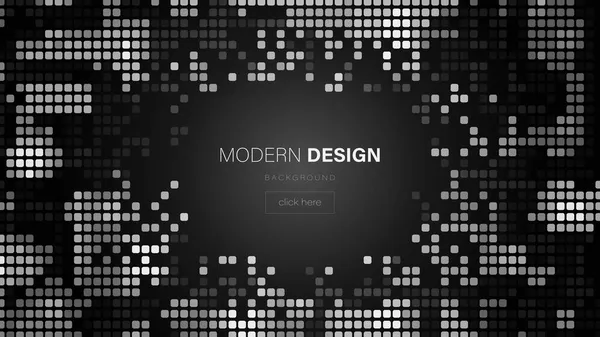 Mosaik Vektor Hintergrund Zufälliges Muster Design Textur Geometrischer Formen Glatte — Stockvektor