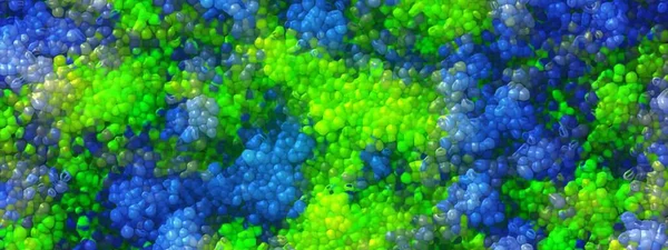 Mozaïekachtergrond Van Bellen Textuur Van Schuim Chaotische Ballen Globe Ontwerp — Stockfoto