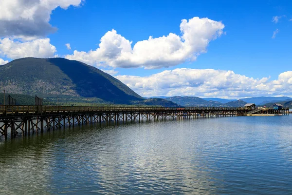 Salmon Arm Una Città Della Columbia Shuswap Regional District Southern — Foto Stock