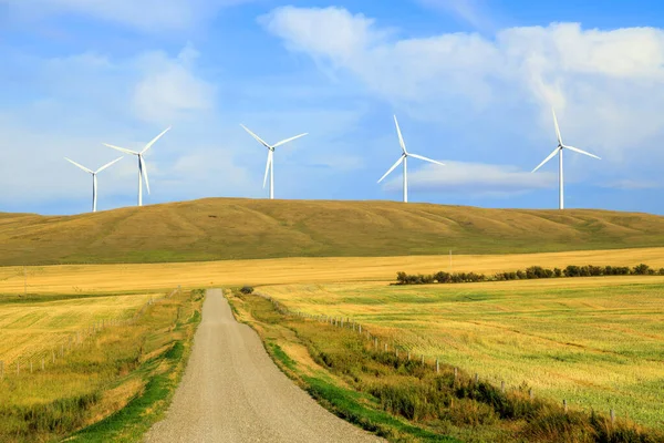 Енергія Вітру Або Енергія Вітру Використання Вітрових Турбін Виробництва Електроенергії — стокове фото