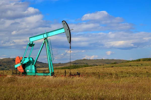 Нафтовий Насос Альберті Канада Нафтовий Насос Наземний Привід Зворотного Поршневого — стокове фото