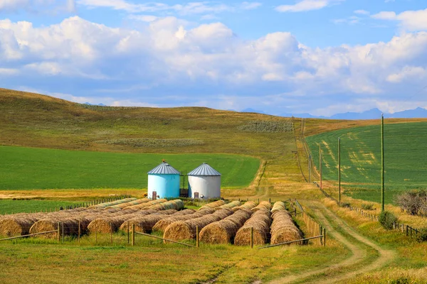 Inbäddat Mellan Klippiga Bergen Och Den Kanadensiska Prärien Det Höga — Stockfoto