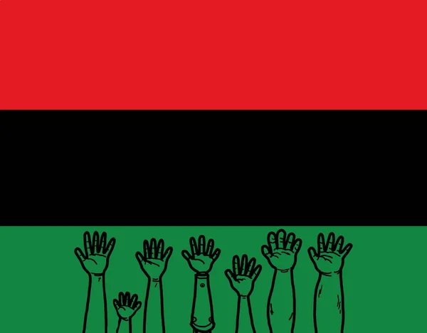 Drapeau Panafricain Drapeau Afro Américain Drapeau Unia Drapeau Black Liberation — Photo