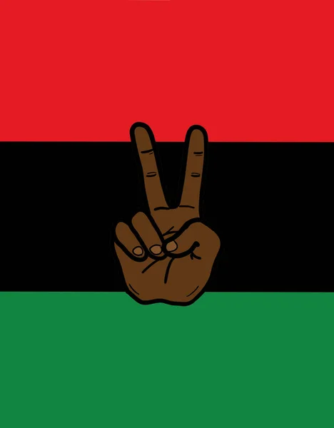 汎アフリカの旗 アフリカ系アメリカ人の旗 Uniaの旗 または黒人解放の旗はアメリカ合衆国における黒人解放を象徴している 第十九回国民独立の日のコンセプト — ストック写真