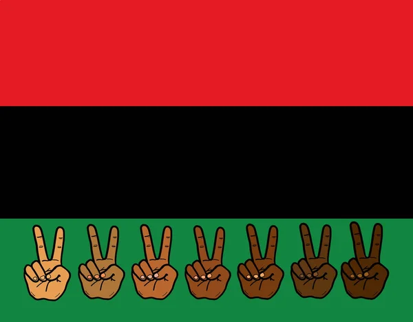 Pan African Flag Afro American Flag Unia Flag Black Liberation — Stock Photo, Image