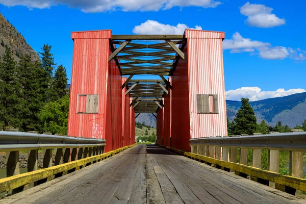 Ashnola Railroad Bridge Measuring 135 Metres British Columbias Similkameen River — Stock Photo, Image