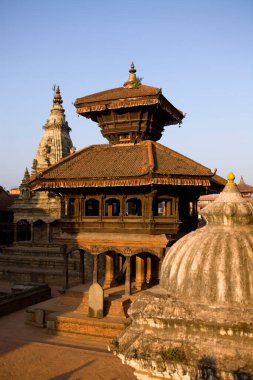 Bhaktapur is an ancient Newar town in the east corner of the Kathmandu Valley, Nepal. It is located in Bhaktapur District in the Bagmati Zone. Durbar Square is a UNESCO World Heritage Sites.