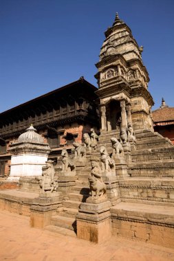 Bhaktapur is an ancient Newar town in the east corner of the Kathmandu Valley, Nepal. It is located in Bhaktapur District in the Bagmati Zone. Durbar Square is a UNESCO World Heritage Sites.