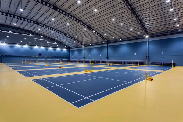 Chonburi Thailand April 2017 Indoor Badminton Court Decoflex Flooring Bowin — стоковое фото