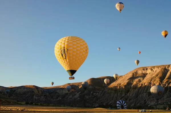 Гореме Турция Октября 2021 Фестиваль Воздушных Шаров Каппадокии Крупный План — стоковое фото