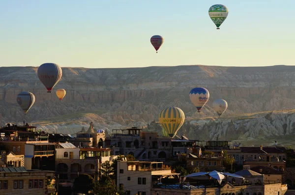 Гореме Турция Октября 2021 Года Фестиваль Воздушных Шаров Каппадокии Над — стоковое фото