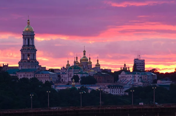 Scenic Landscape View Ancient Kyiv Pechersk Lavra Christian Orthodox Monastery — Photo