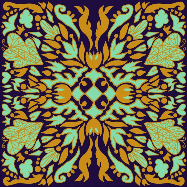 Seamless Geometric Pattern Design Wallpaper Abstract Background Carpet Textile Clothing — Stock vektor