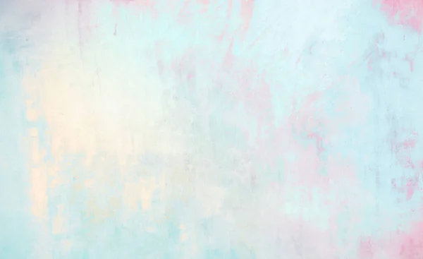 ライトブルー ピンクとゴールデンの混合色合いとグランジスタイルで装飾石膏と美しい抽象的な壁のテクスチャ 優しい柔らかい背景パステルカラーの壁紙 コピースペース — ストック写真