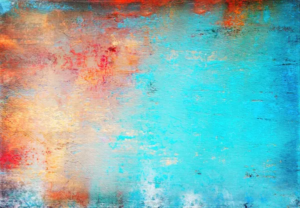 Renderização Artística Superfície Fundo Gesso Com Pintura Abstrata Cores Azul — Fotografia de Stock