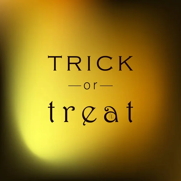 Süßes Oder Saures Trick Oder Behandlung Von Halloween Schriftzug Hintergrund — Stockvektor